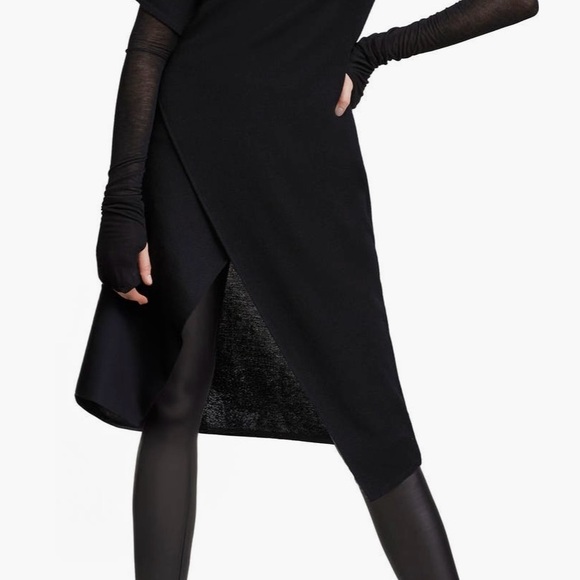 Marcella Koya Merino Wool Black Cocktail Tunic  Dress Size Small - Picture 7 of 12